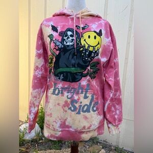 Chinatown Market Smiley Bright Side Reaper Tie Dye Hoodie Sweatshirt Hood Top
